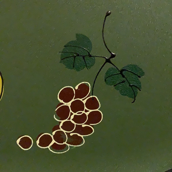 Vintage MCM Atomic 1960’s Tilso wine and grape fiberboard serving tray - Picture 4 of 9